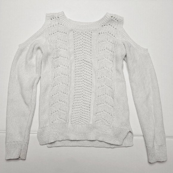 The Children's Place Other - CHILDREN'S PLACE Girls' White Knit Sweater Sz 5/6